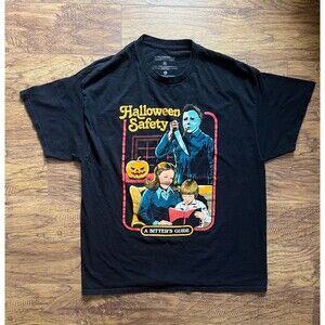 John Carpenters Halloween Safety A Sitters Guide T-Shirt 2019 Creepy Co XL